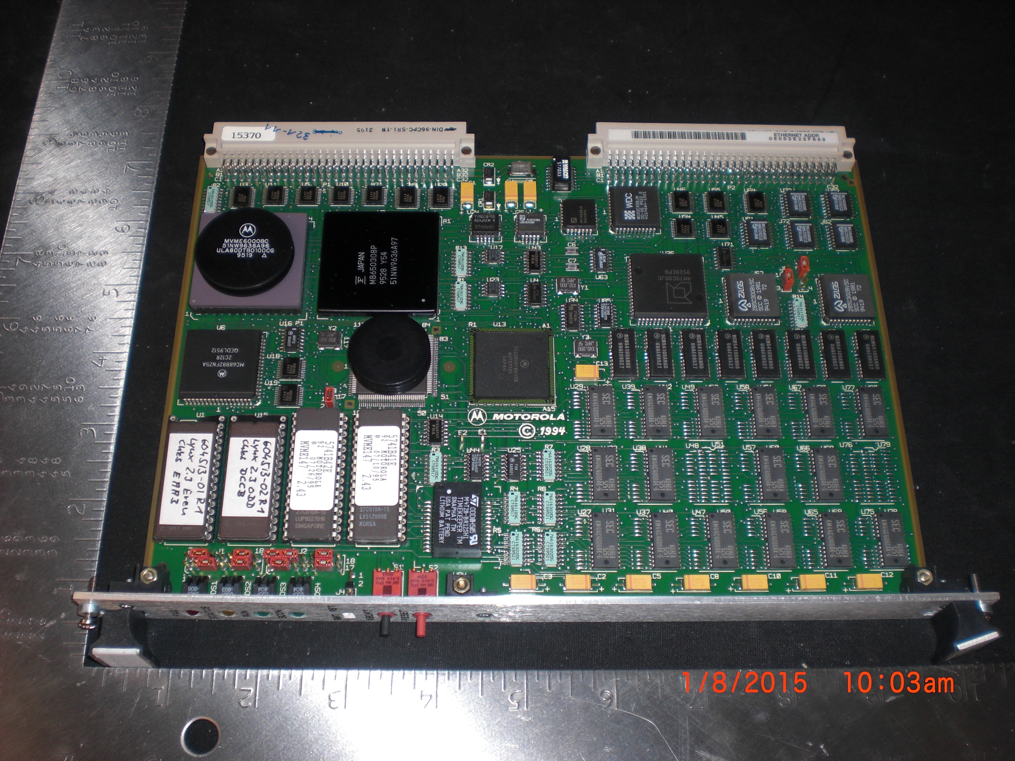 PCB MOT0ROLA MVME 147-014  VME CPU Lynix 2.3  SVG THERMCO 602933-02
